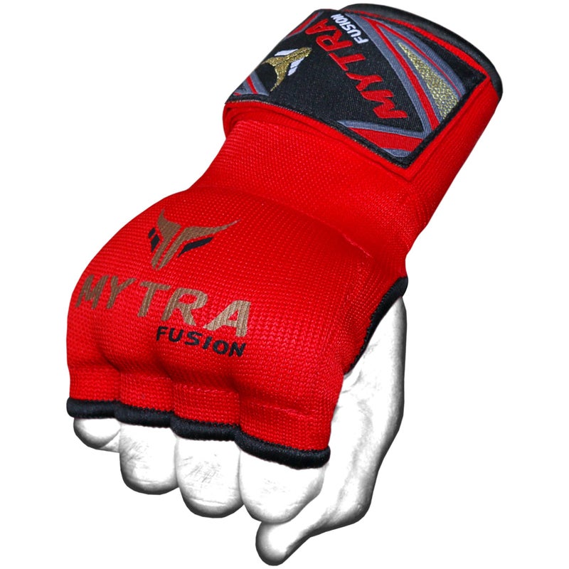 Mytra Fusion Kids Hybrid Boxing Inner Gloves Punching Boxing MMA Muay Thai Gym Workout Gel Inner Gloves Elasticated Padded Fist Under Mitts Protection Fist Knuckle Wrist Wrap (Comes in Pairs) - Image 3